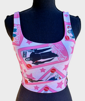 Horror X Barbie Girl Crop Top Tank